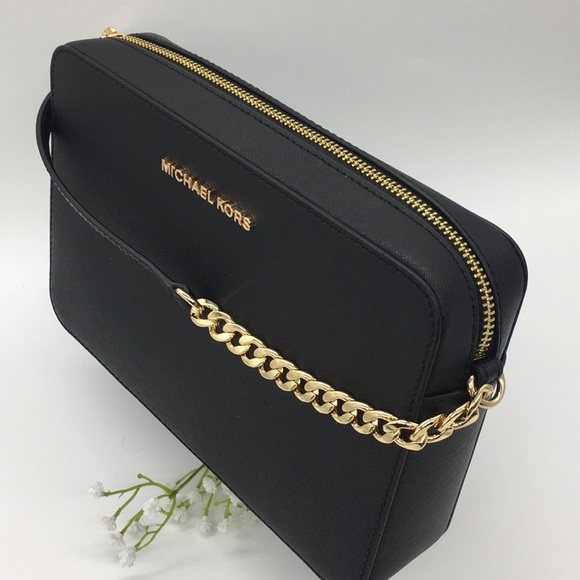MICHAEL KORS JET SET ITEM LG EW CROSSBODY Black NWT - Picture 5 of 8
